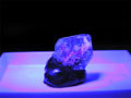 水晶（パキスタン産：オイル入り、蛍光性）蛍光状態